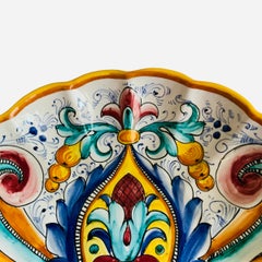 Hand Painted Italian Majolica Wall Plate