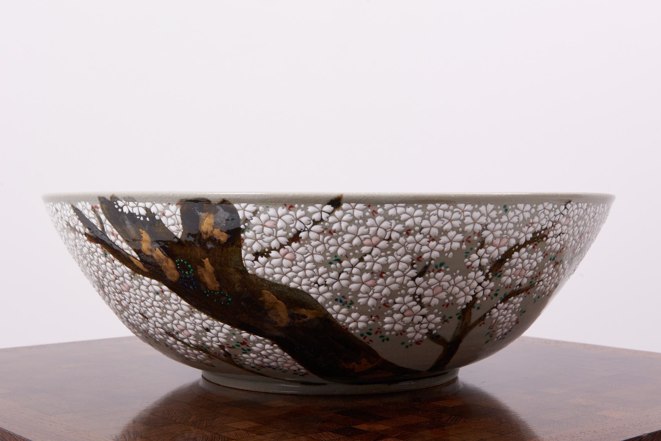 Cuenco de cerámica japonesa pintado a mano, Nuevo en venta 8