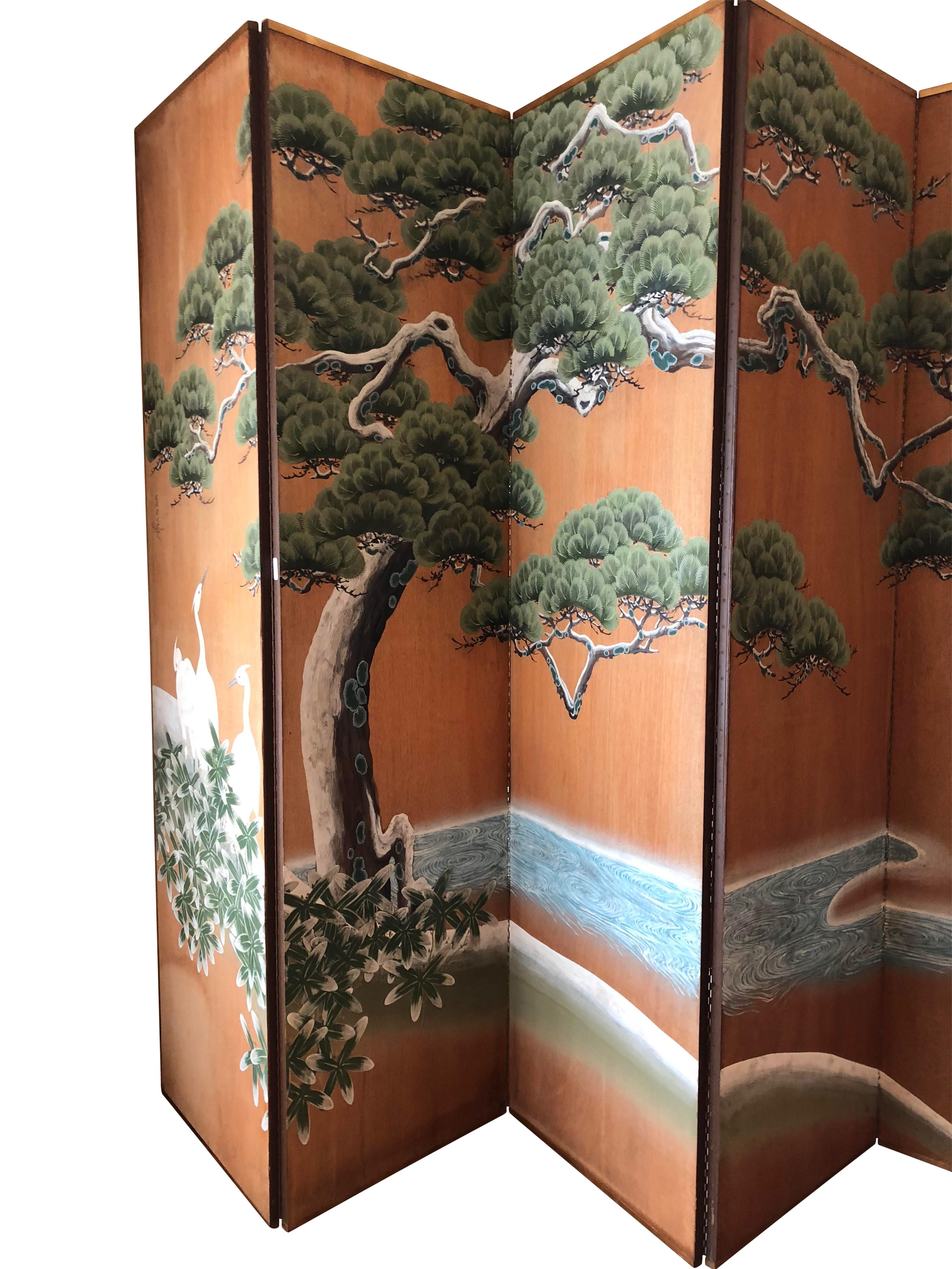 hand painted screen