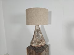 Hand Painted Japaneses style Ceramic Table Lamp, 1970s