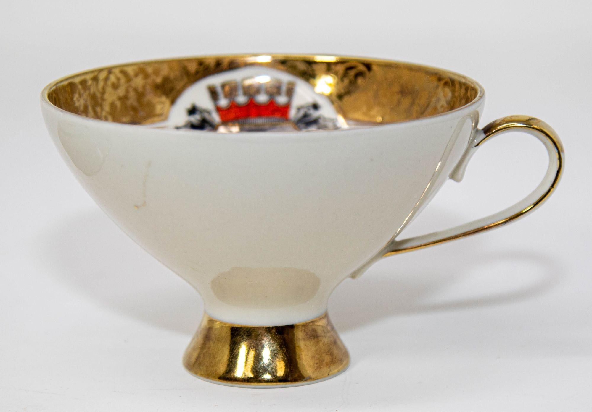 Hand Painted Kunst Kronach Bavaria Coffee Cup Saucer Fine China 1950 For Sale 5