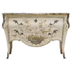 Hand-Painted Lacquered Wood Dresser