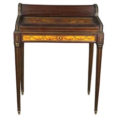 Hand Painted Ladies Roll Top Desk