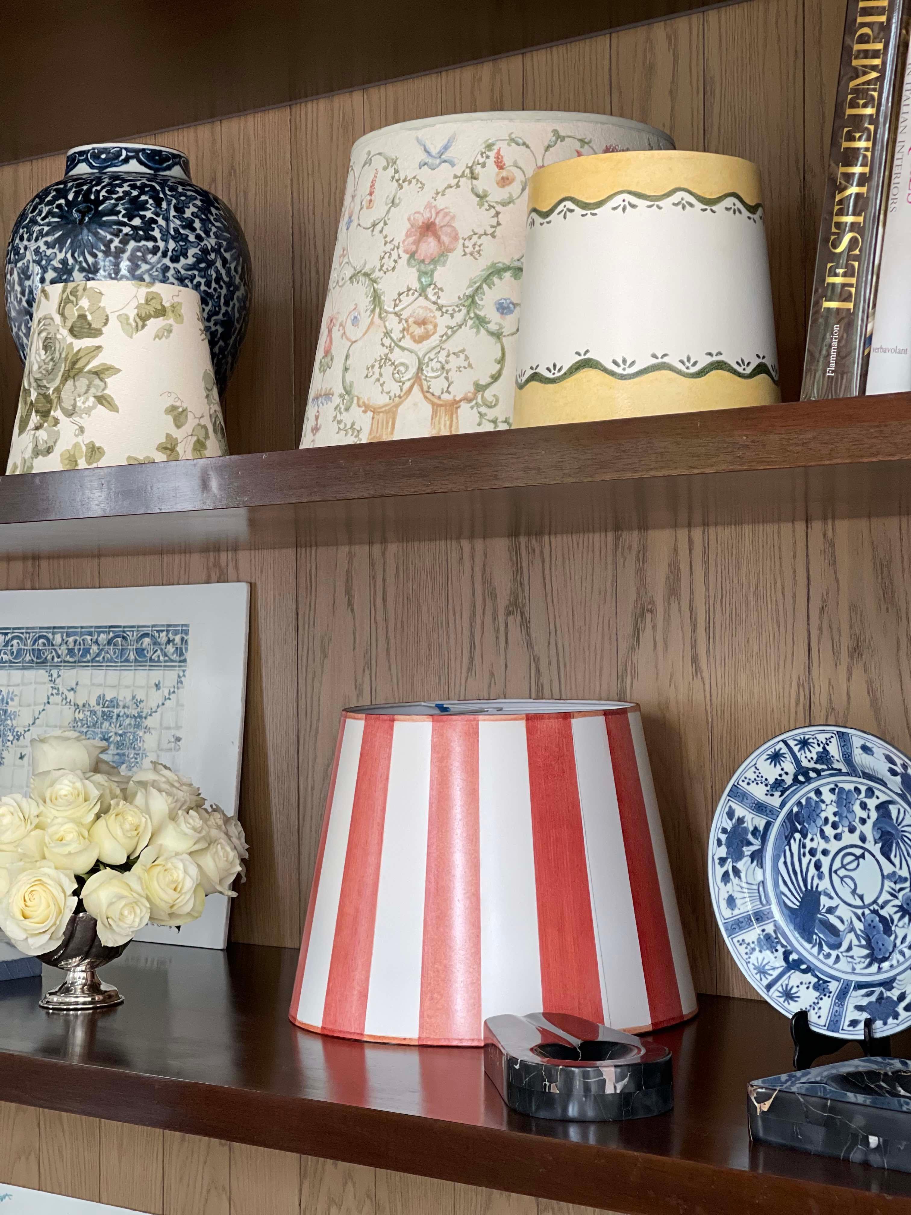 how to paint lamp shades