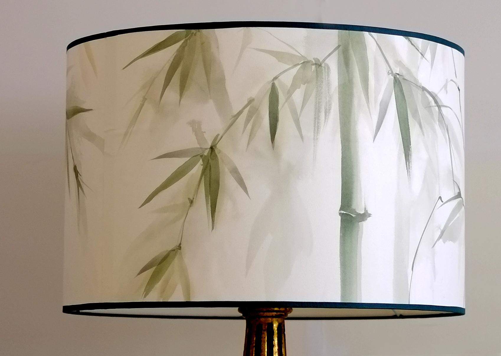 Welcome to our lampshade Company
In BuenaVentura we produce hand-painted wallpaper. We combine sophisticated processes of handcrafted creation in order to capture the fleeting effects of nature,elegantly and luminously.
Our paintings are our own