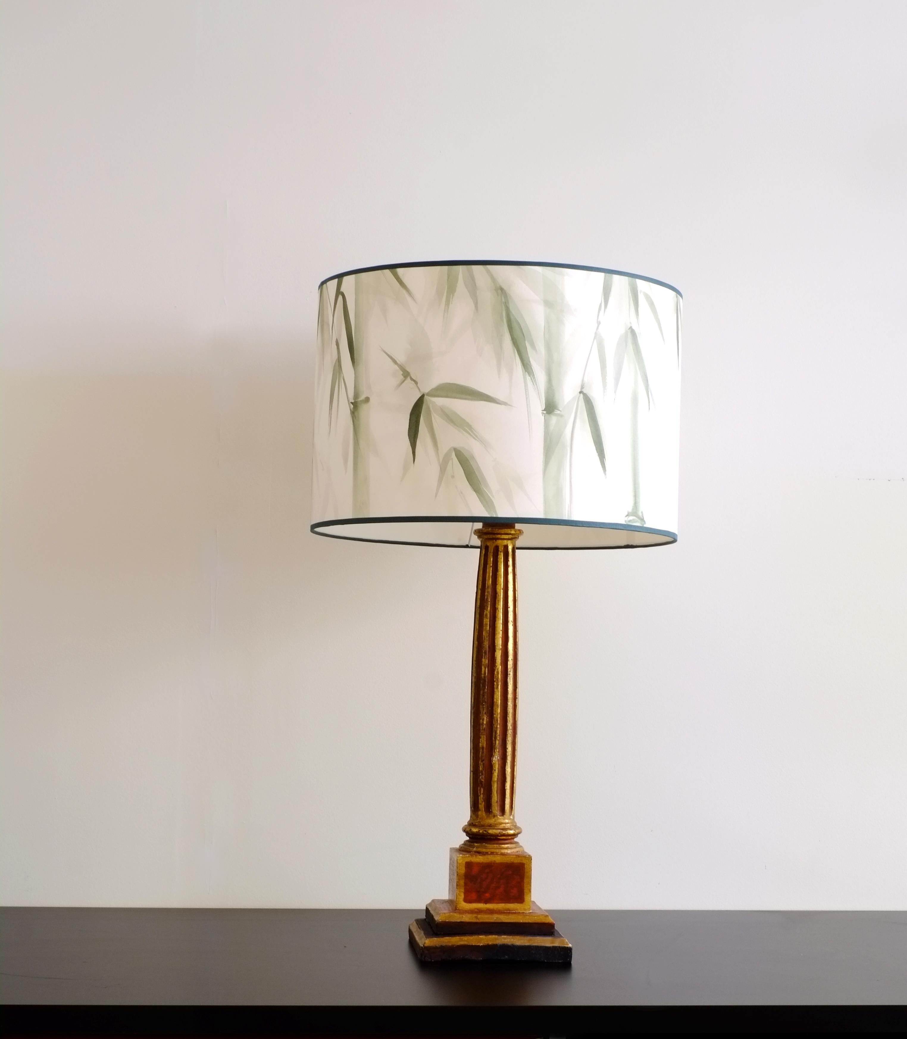 Modern Hand Painted Lampshades, Bamboo Lampshades For Sale