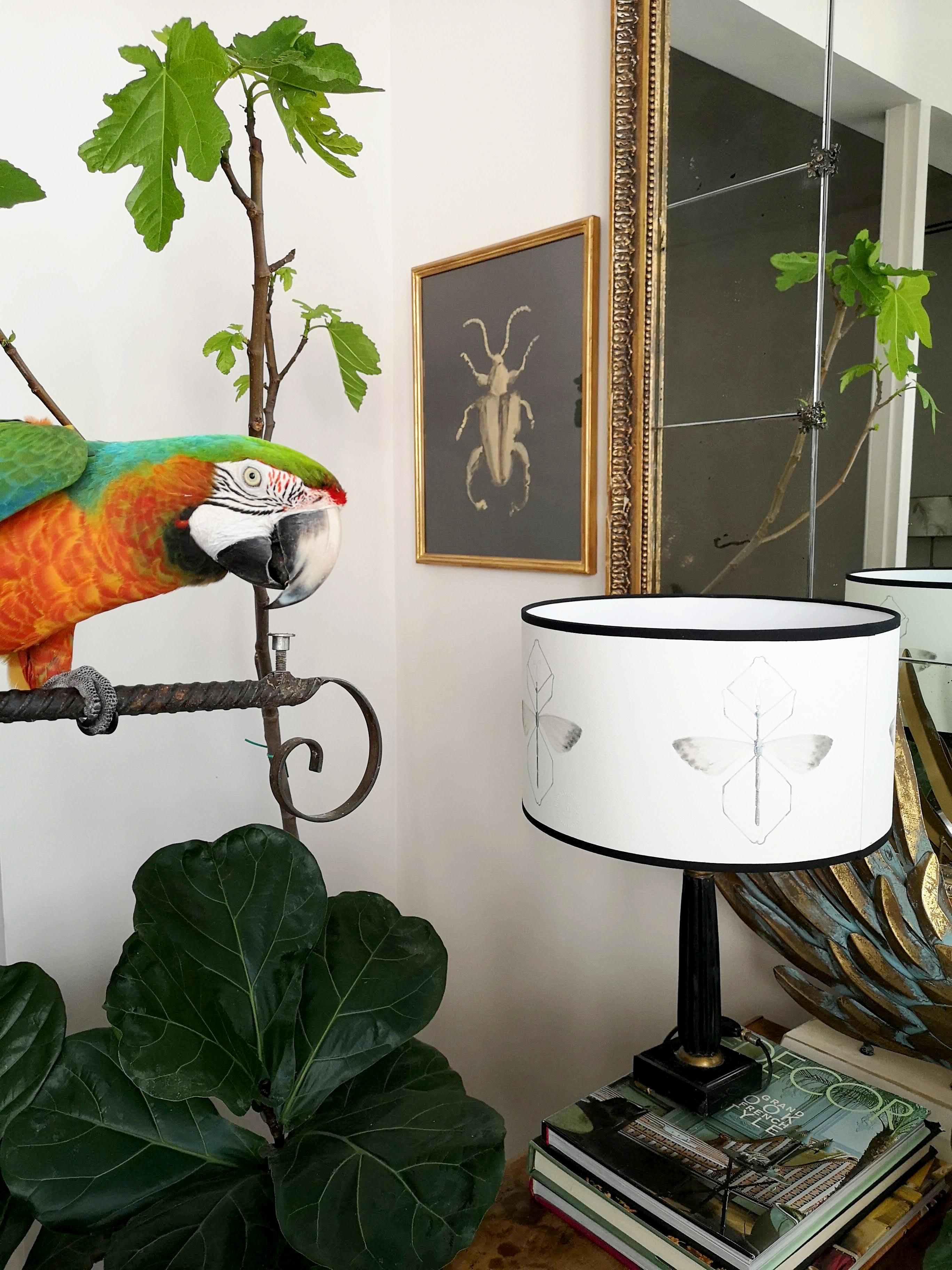 Peint Abat-jour peints à la main en vente