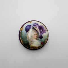 Hand-Painted Limoges Porcelain Box France, circa 1895