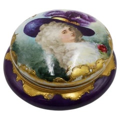 Hand-Painted Limoges Porcelain Box France, circa 1895