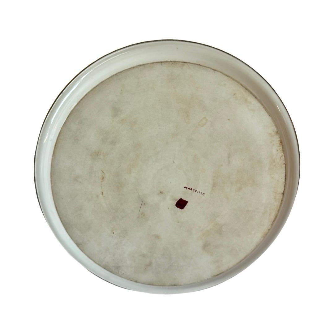Hand-Painted Limoges Porcelain Plate by Paul Lefèvre, ca. 1890 For Sale 2