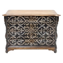 Hand-painted Louis Philippe Chest of Drawers, Germany 19th Century