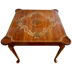 Hand Painted Mahogany Game Table