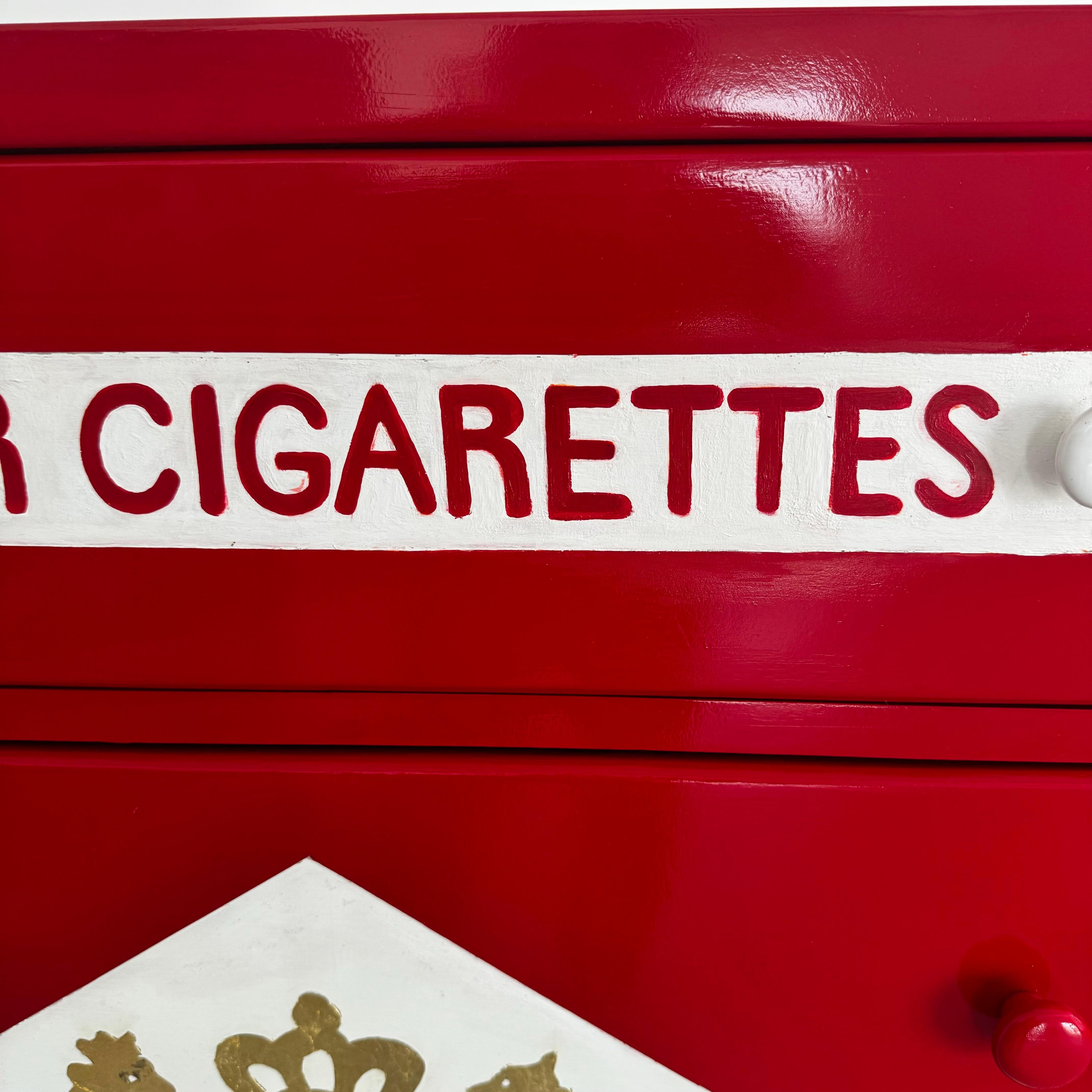 Handbemalte Marlboro-Kommode, 1990er-Jahre, USA 2