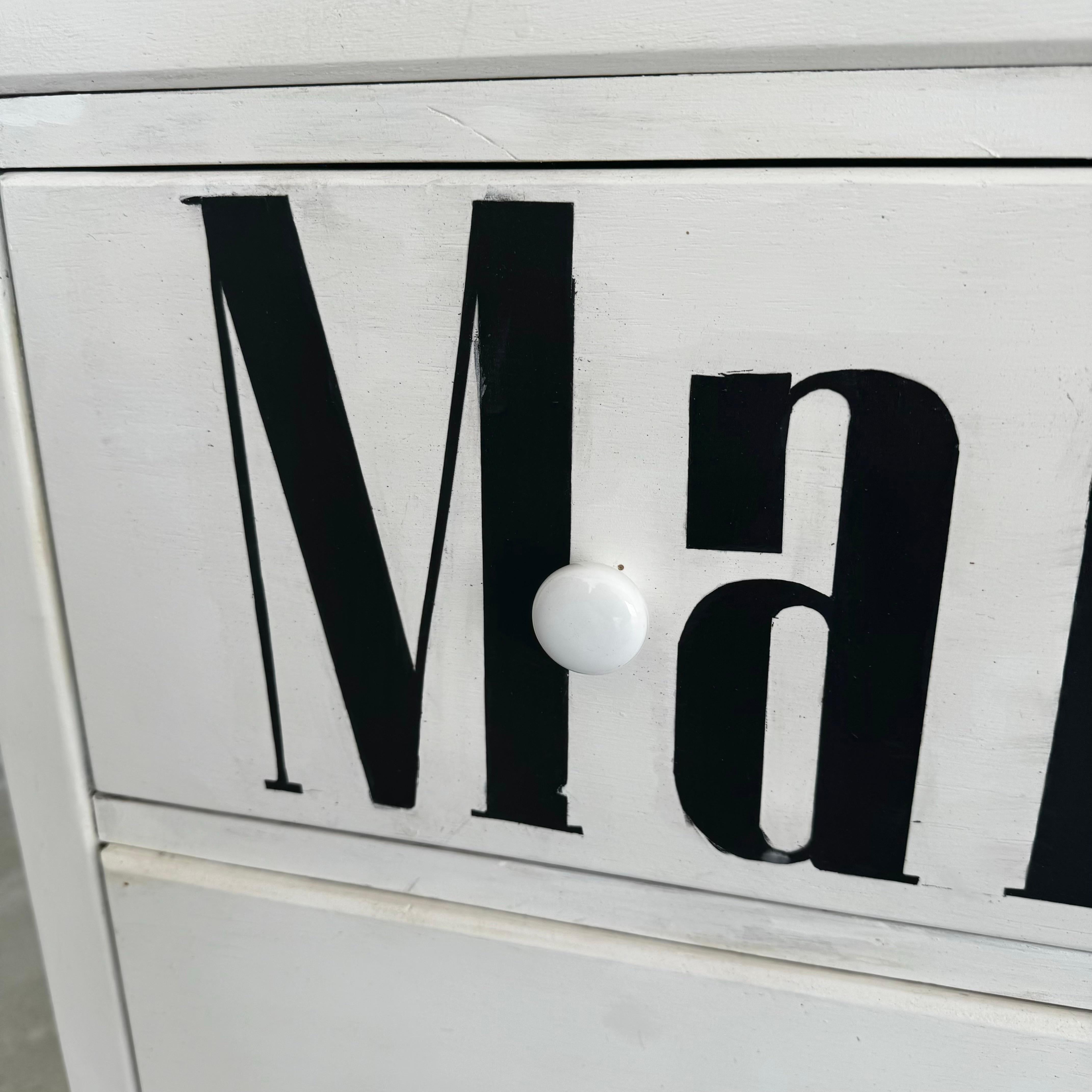 Handbemalte Marlboro-Kommode, 1990er-Jahre, USA 3