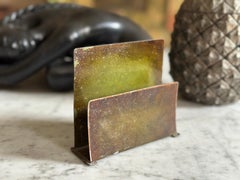 Hand-Painted Metal Napkin Holder, Germany circa 1900