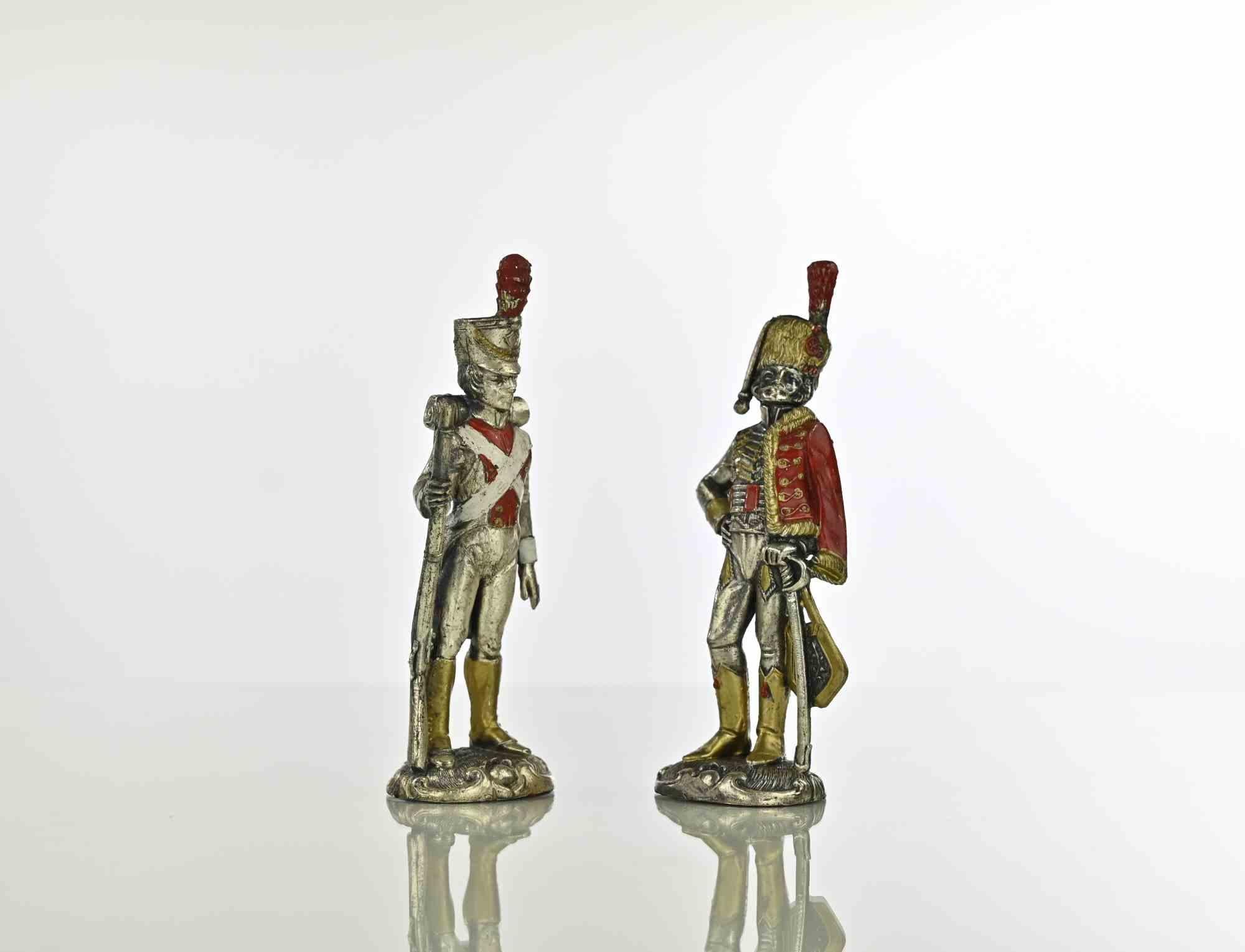 Hand Painted Metal Toy Soldiers.

Very good condition.