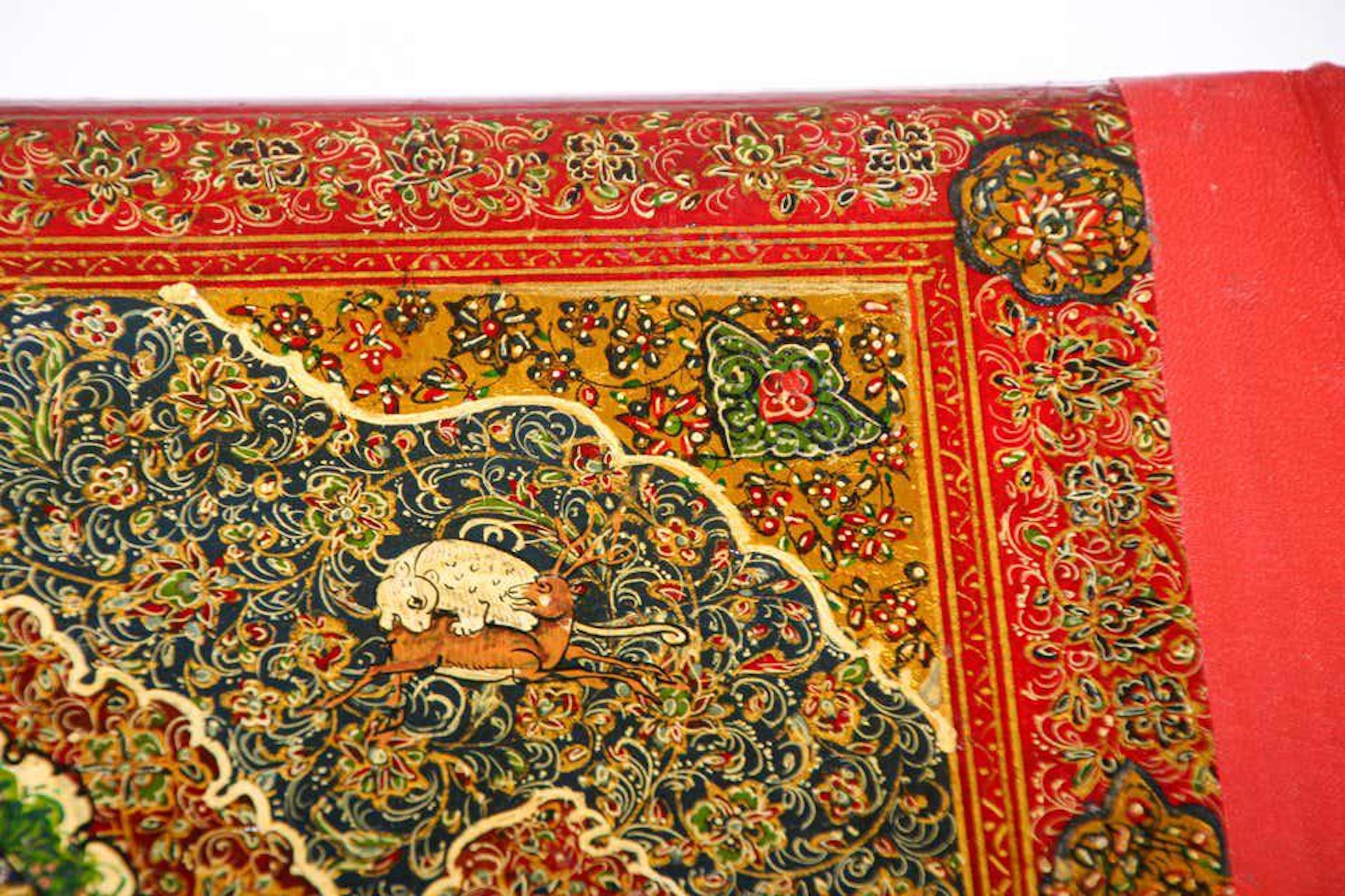 Hand Painted Middle Eastern Moorish Style Photo Album, 19th Century For Sale 5