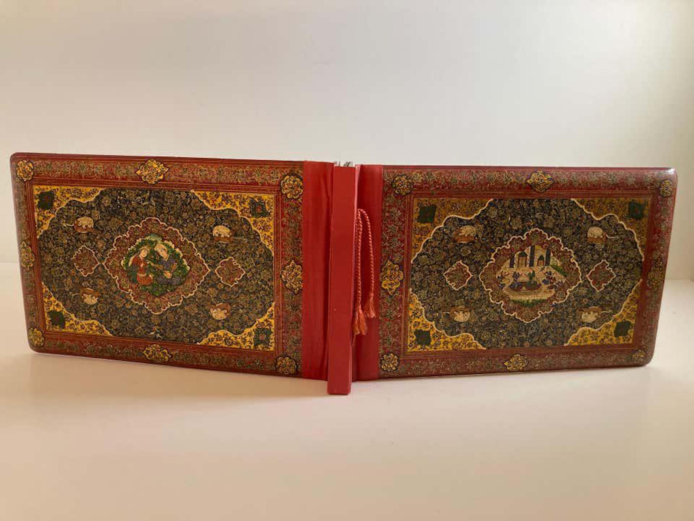 Hand Painted Middle Eastern Moorish Style Photo Album, 19th Century For Sale 9