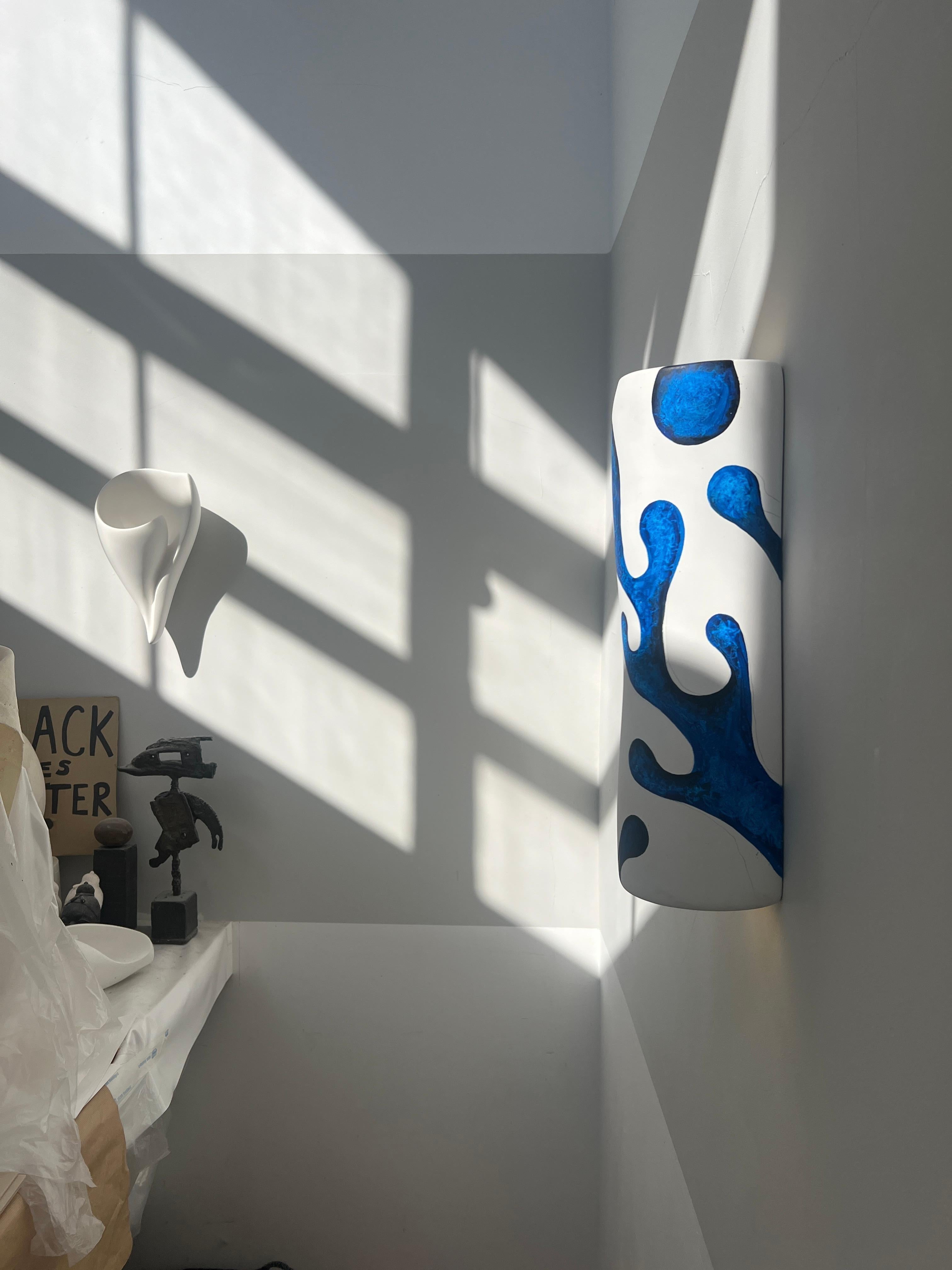 Stampato Applique monumentale Serenity dipinta a mano, Hannah Woodhouse/homage Matisse in vendita