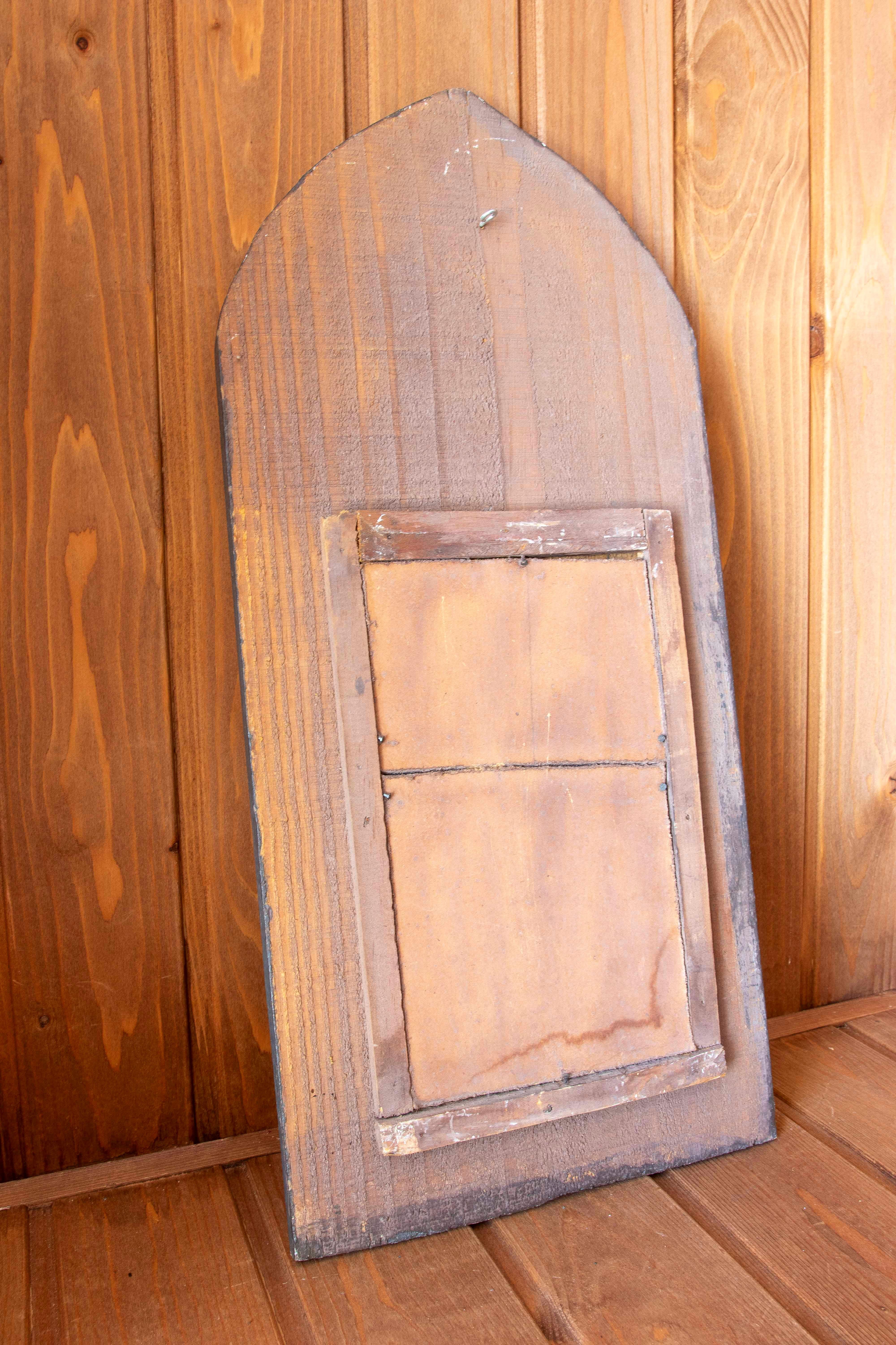 Espejo de Pared de Madera Estilo Morisco Pintado a Mano con Adornos en venta 9
