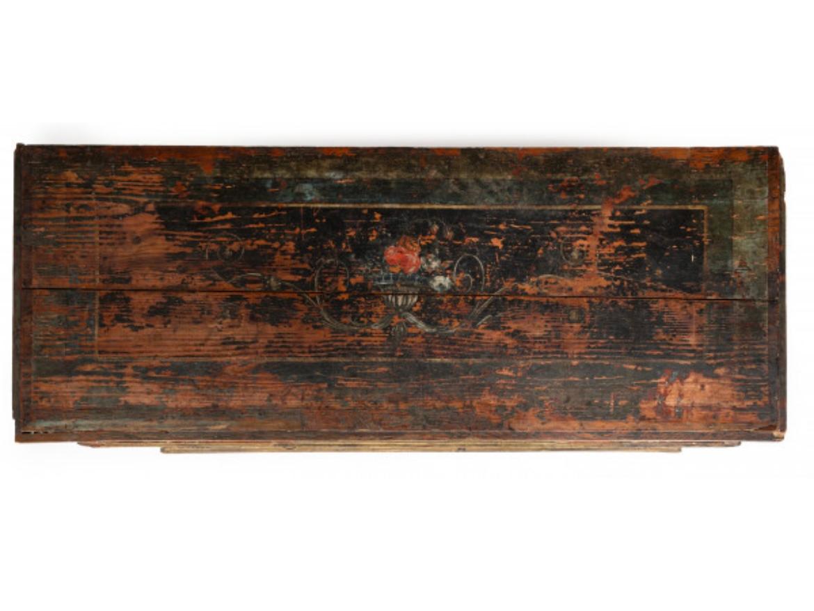 18th Century Hand-Painted Neoclassical Chest of Drawers South Germany, 1780