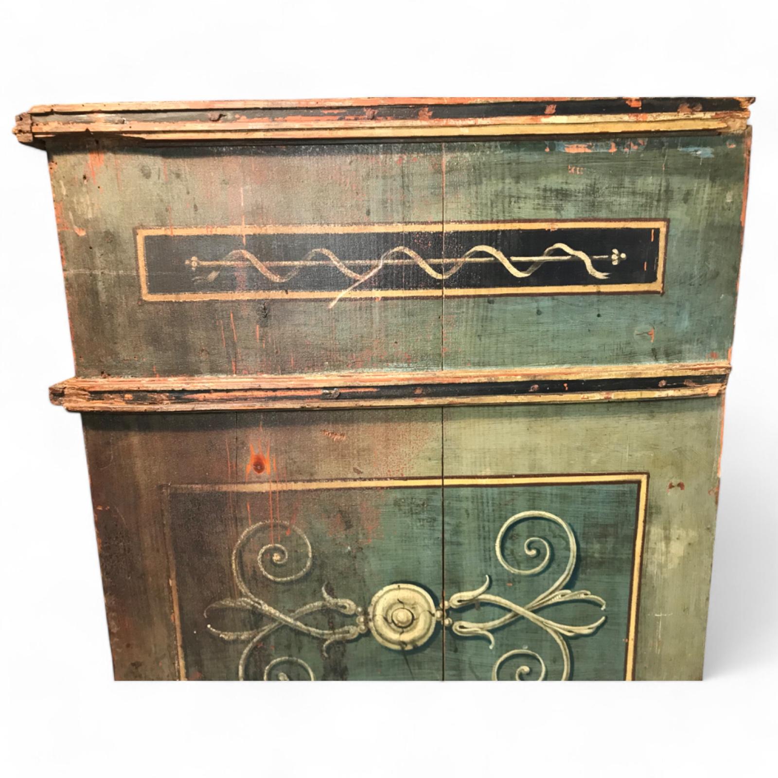 Pine Hand-Painted Neoclassical Chest of Drawers South Germany, 1780