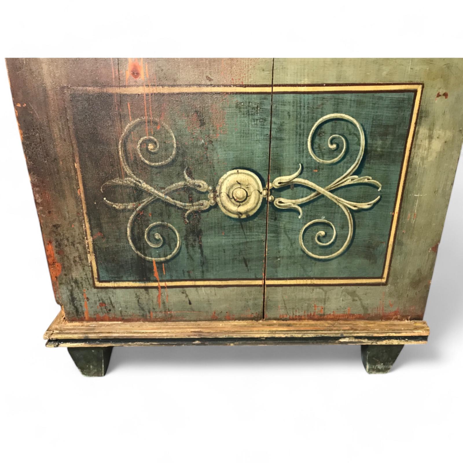 Hand-Painted Neoclassical Chest of Drawers South Germany, 1780 1