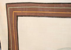 Hand-Painted of Greyhound Dog with Collar on Canvas