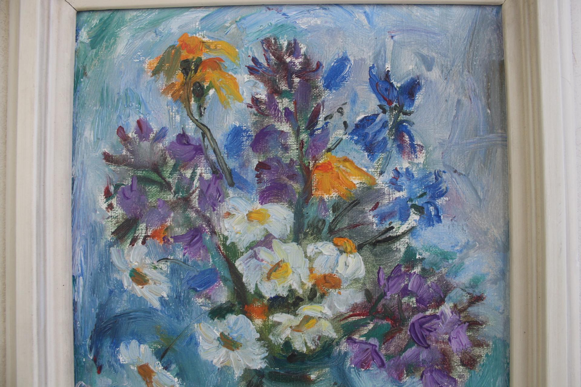 Handgemaltes Gemälde, Öl auf Leinwand, signiert, Tschechoslowakei, 1963 im Zustand „Gut“ im Angebot in Praha, CZ