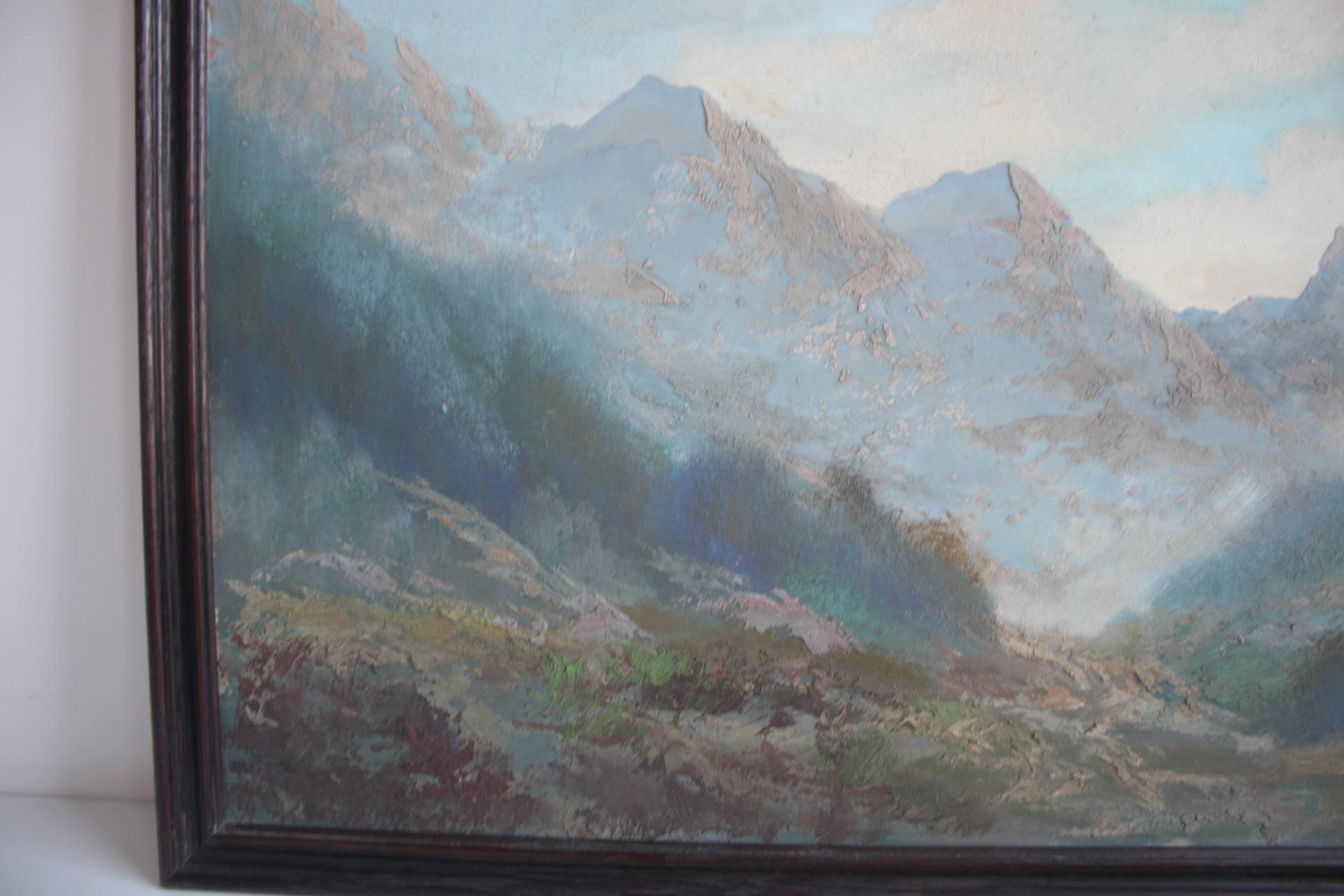 Handgemaltes Gemälde, Öl auf Faserplatte, signiert, Tschechoslowakei, 1960er Jahre. im Zustand „Gut“ im Angebot in Praha, CZ