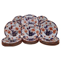 Hand painted part dinner set in porcelain