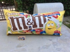 5 Foot Long Hand-Painted Peanut M&Ms Pop Art Bag