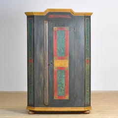 Hand painted Pine Wedding Cabinet, anno 1782