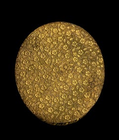 Hand Painted Porcelain and Gilt Bronze Oval Trinket Box