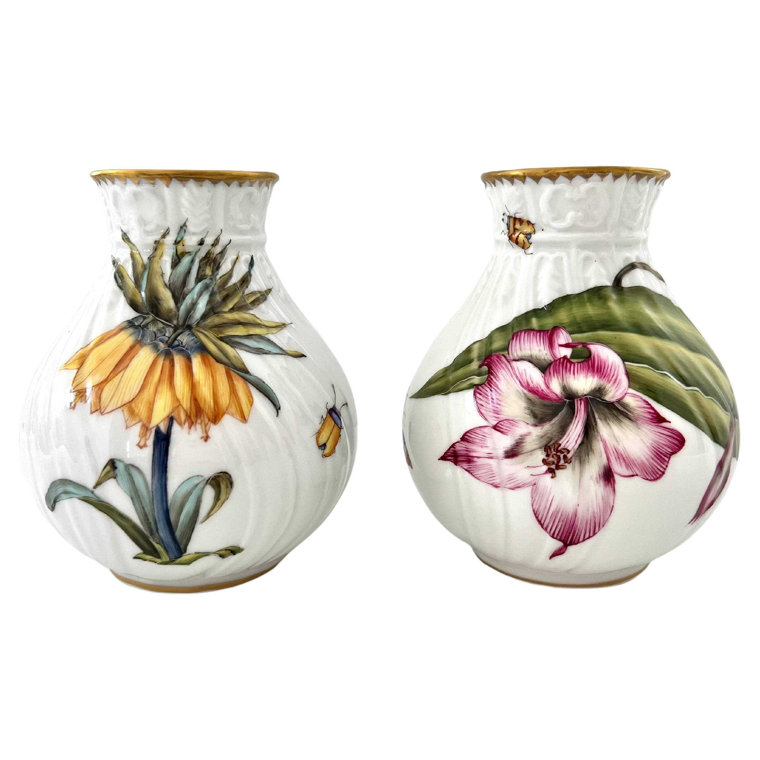 Hand Painted Porcelain Bud Vases Designed by Anna Weatherley For Sale at  1stDibs