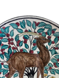 Antique hand-painted plate, from Ann & Gordon Getty's antiquity collection