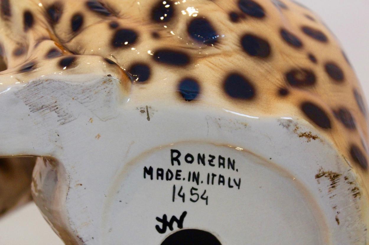 large ceramic leopard