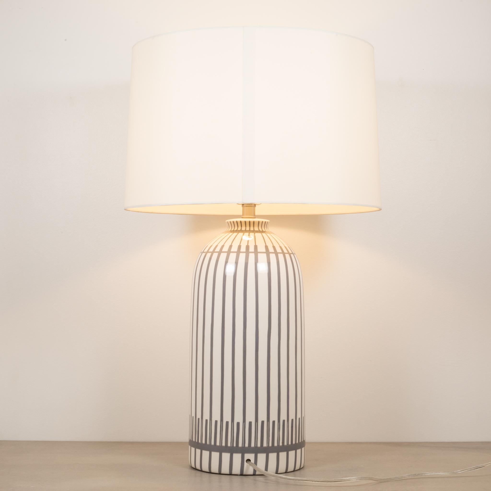 Modern Hand Painted Porcelain Table Lamp 