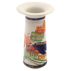 Hand Painted Rosenthal Vase in Multicolors