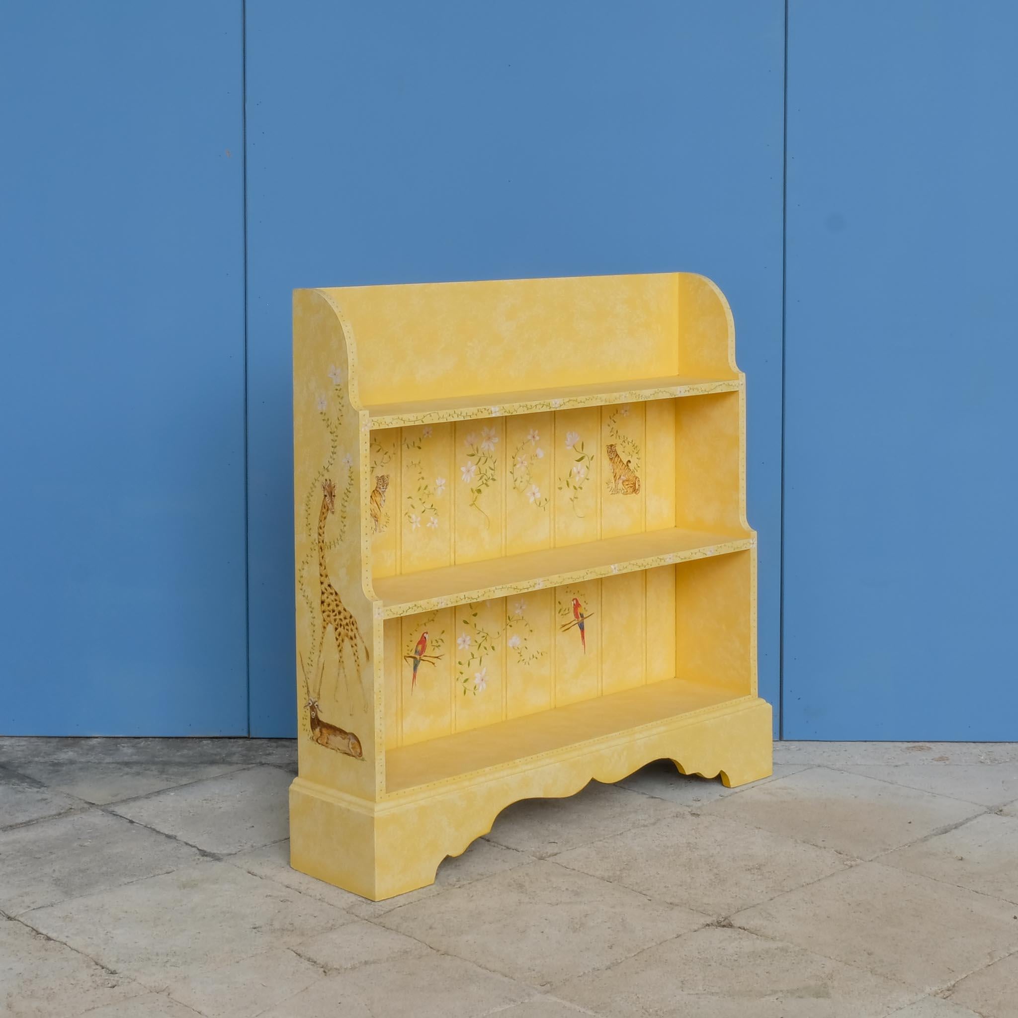 British Hand-painted Safari Bookshelf