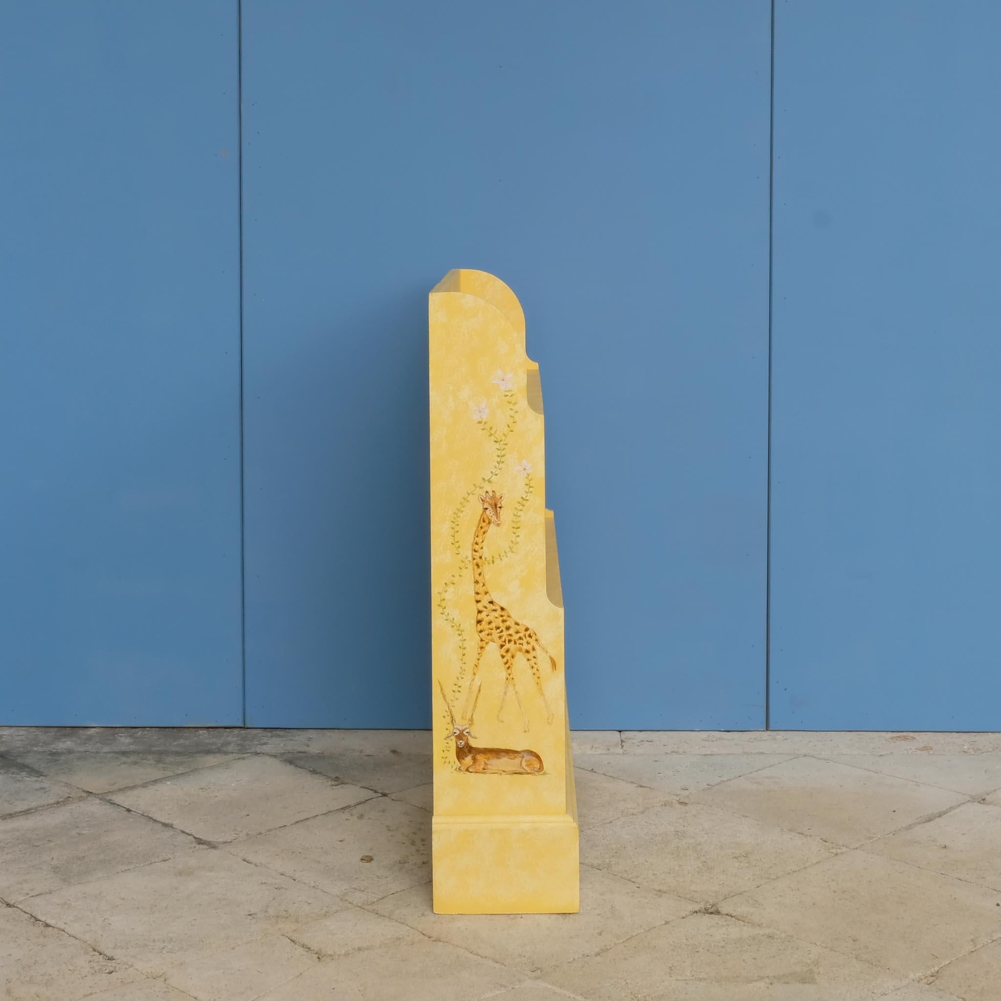 Hand-Painted Hand-painted Safari Bookshelf