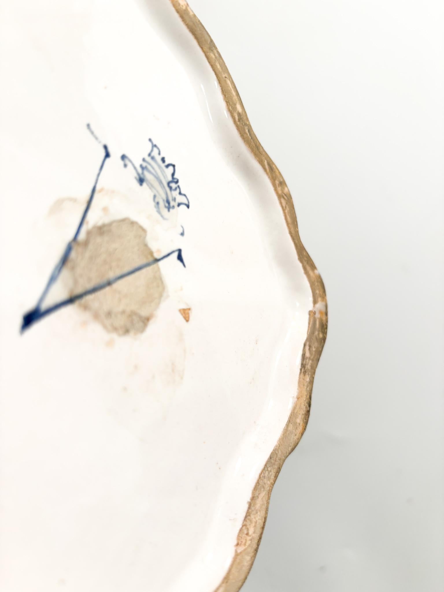Vase en céramique de Savona peint à la main des années 1940 en vente 4