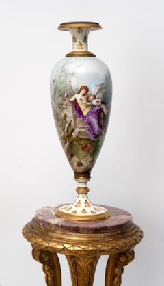 Hand Painted Sèvres Porcelain Urn