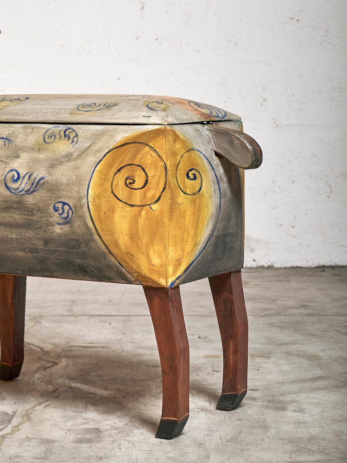 Late 20th Century Hand-painted 
