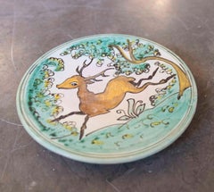 Hand Painted Spanish Decorative Plate of Archbishop's Bridge Glazed