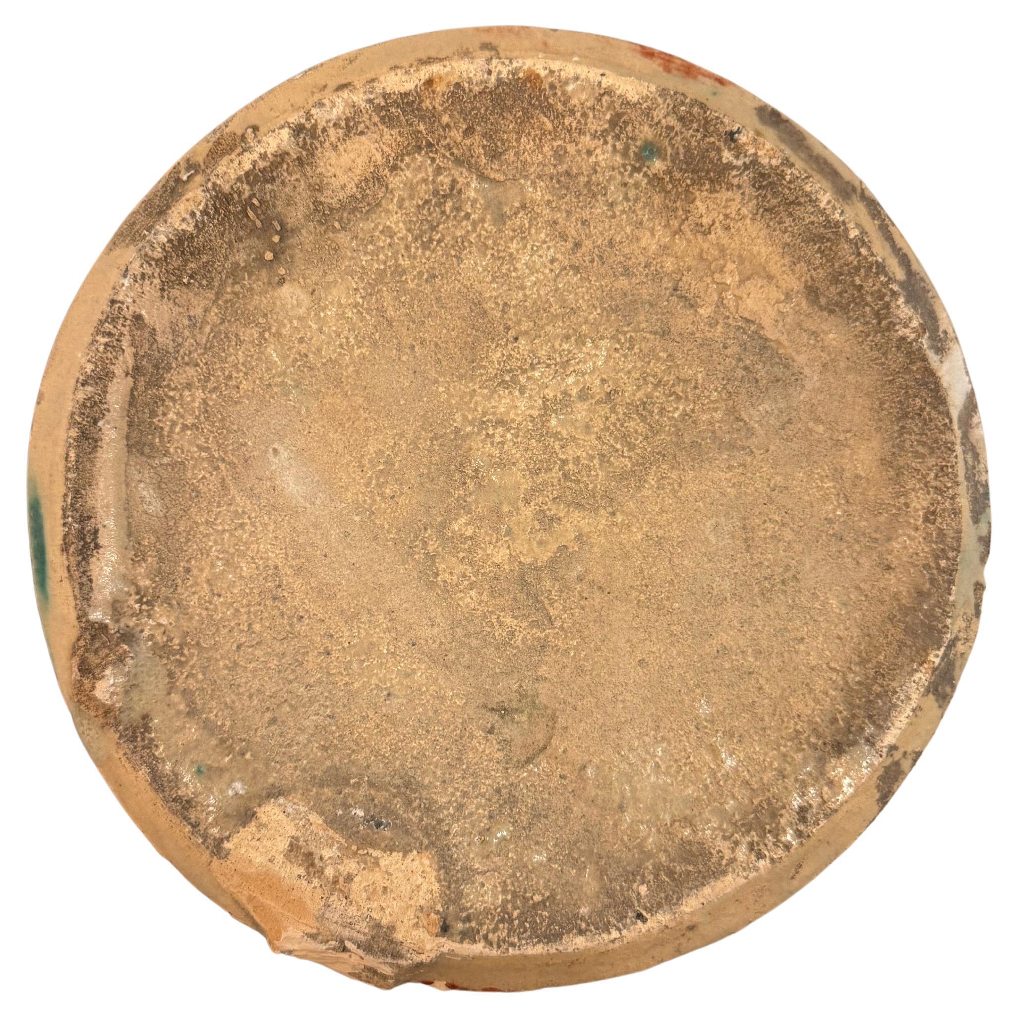 Spagnolo Hand Painted Spanish Terracotta Jar in vendita