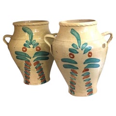 Hand Painted Spanish Terracotta Jar