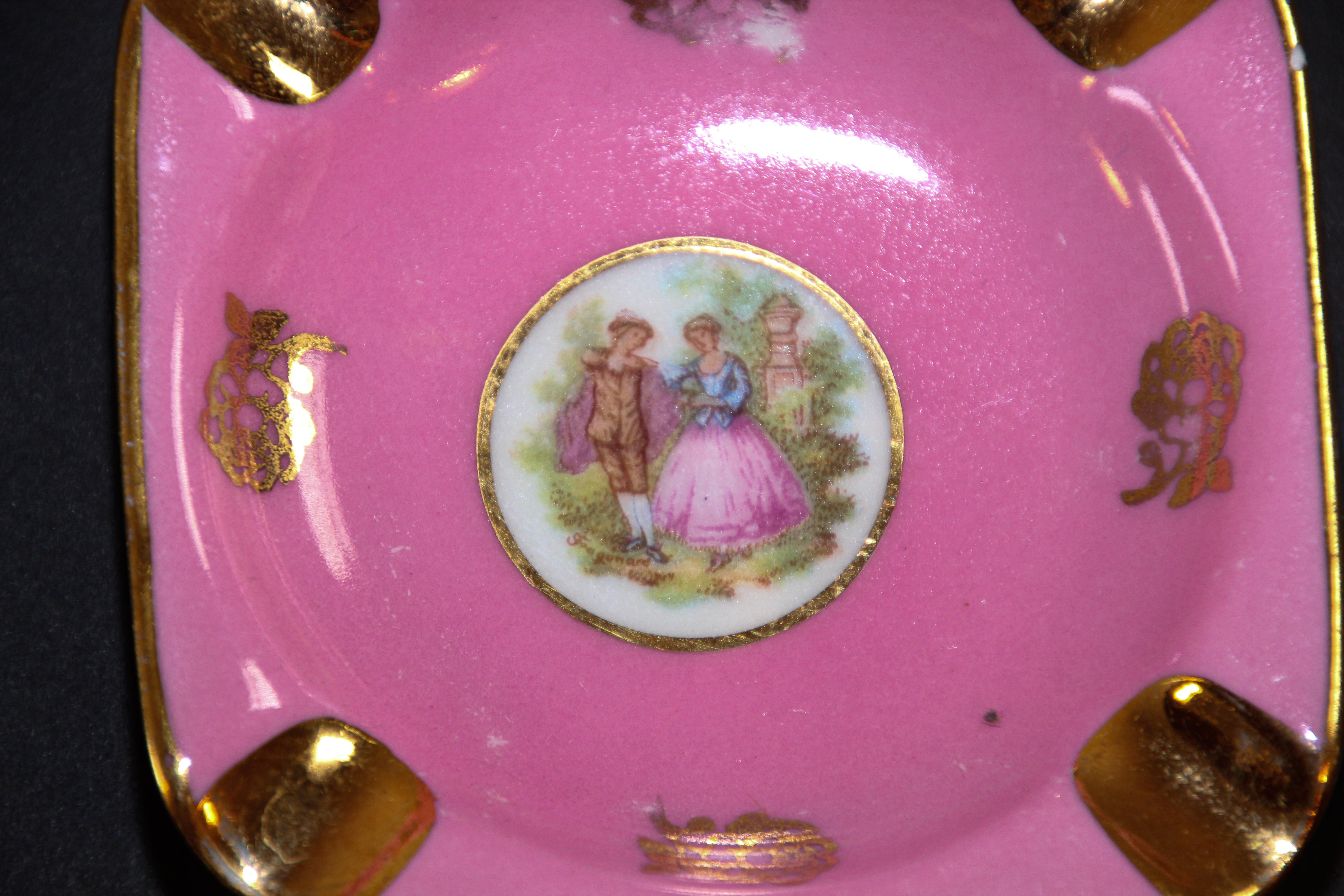 vintage porcelain ashtrays
