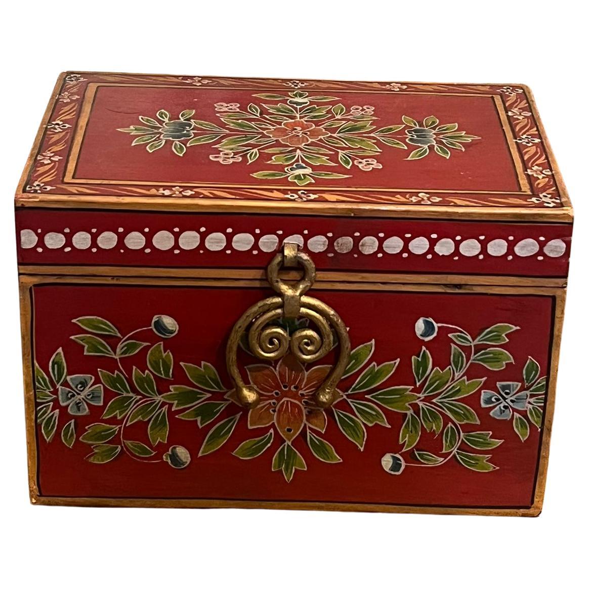 Hand Painted storage Jewelry Box - Made in India