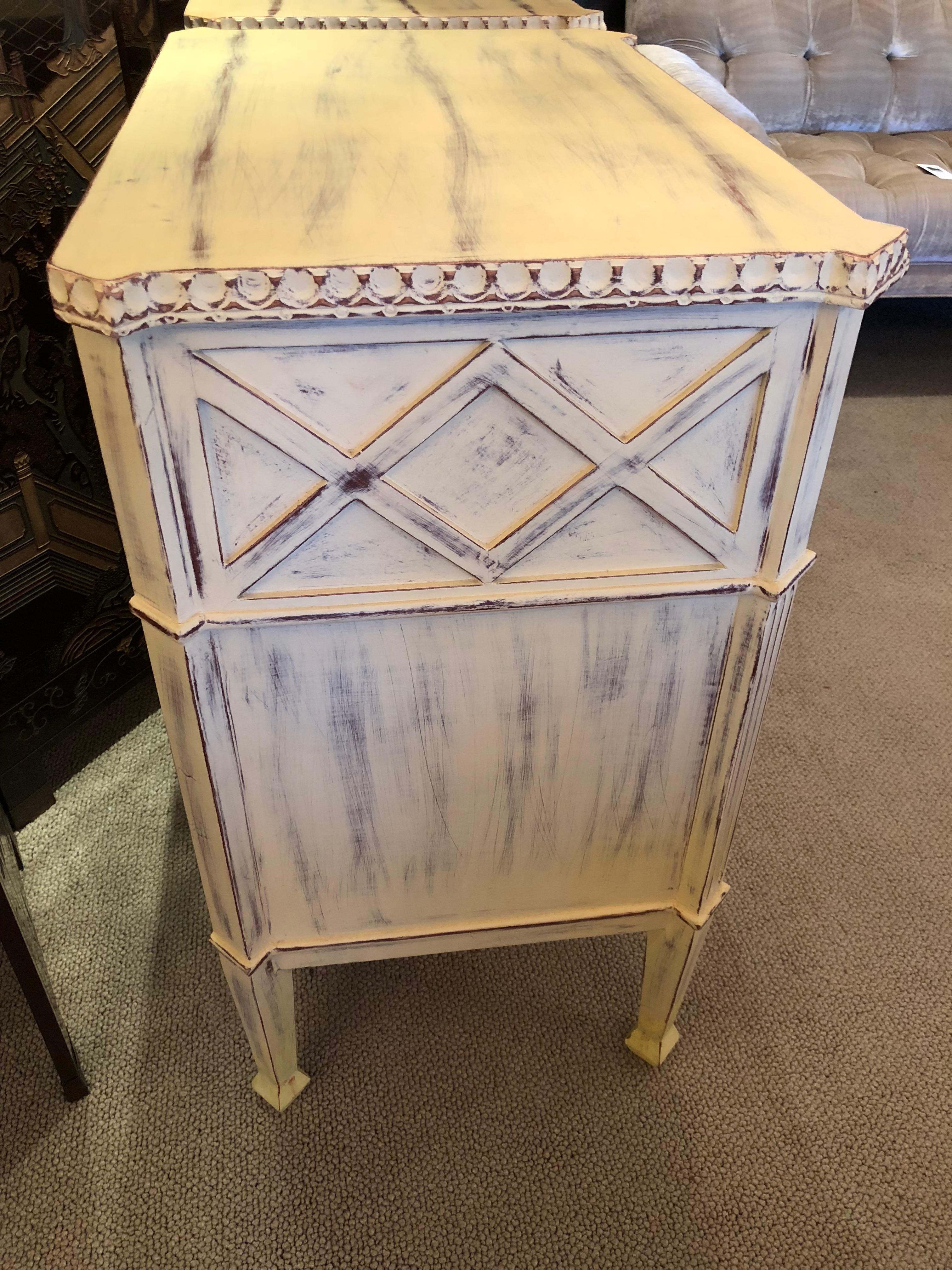 Late 20th Century Hand-Painted Swedish Style Commode or Nightstands